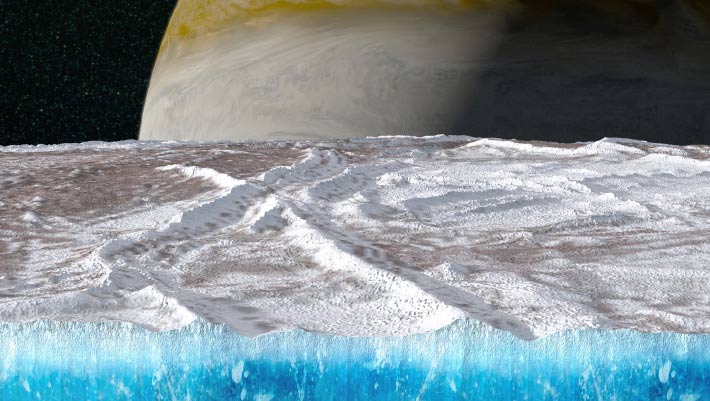 Europa’s Ice Shell is Much Thicker than Previously Thought