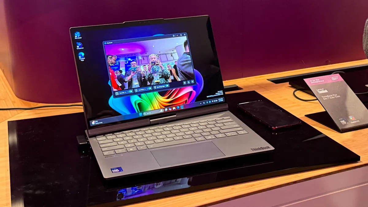 Lenovo’s Twisting Laptop Follows You Around the Meeting Room
