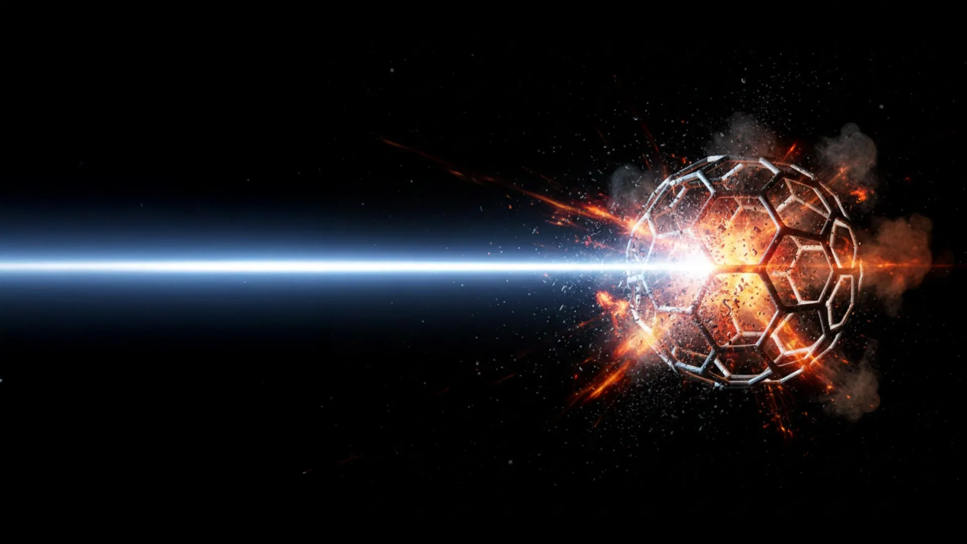 X-ray movies reveal how intense lasers tear a buckyball apart