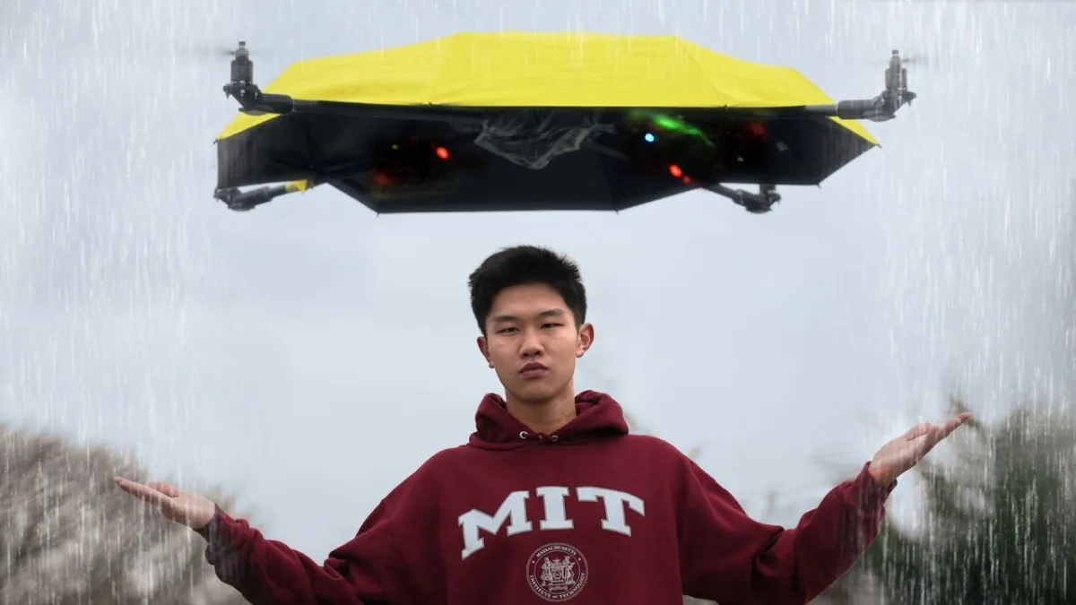 We may not have flying cars, but we have flying umbrellas