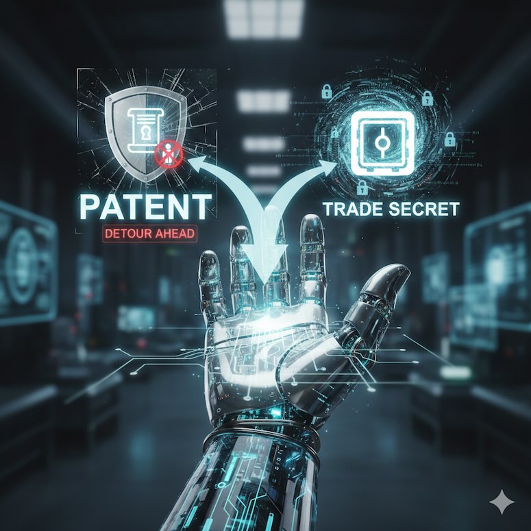 Patents vs. trade secrets in the age of AI robotics