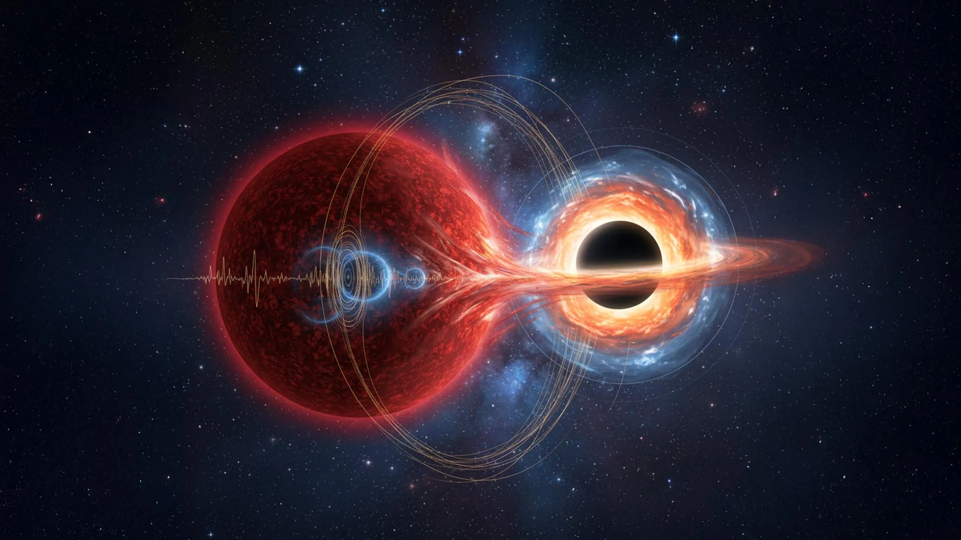 A strange star near a black hole is defying expectations