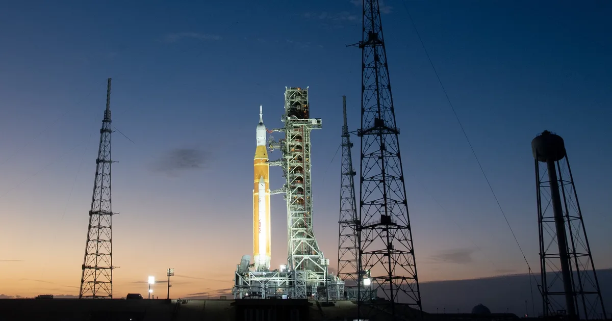 NASA’s mega moon rocket has arrived at the launchpad. What’s next?