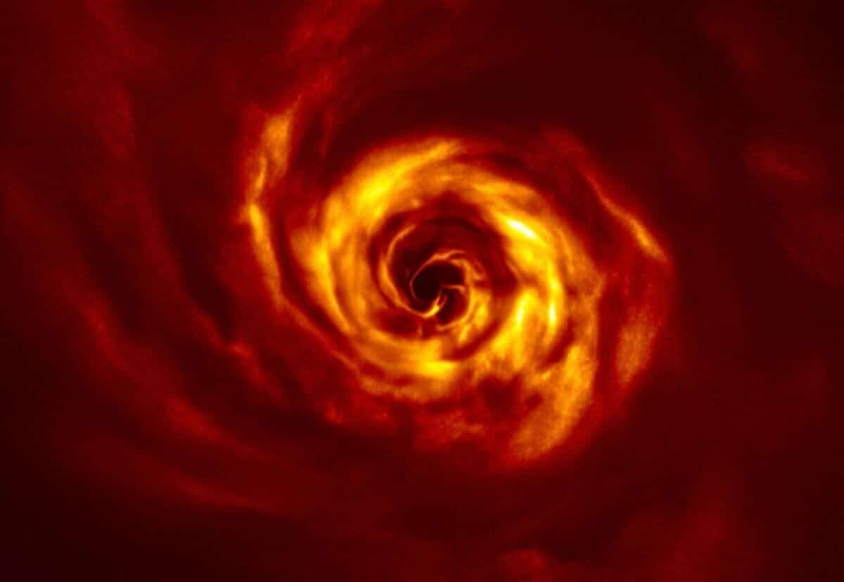 Telescope reveals signs of star being born