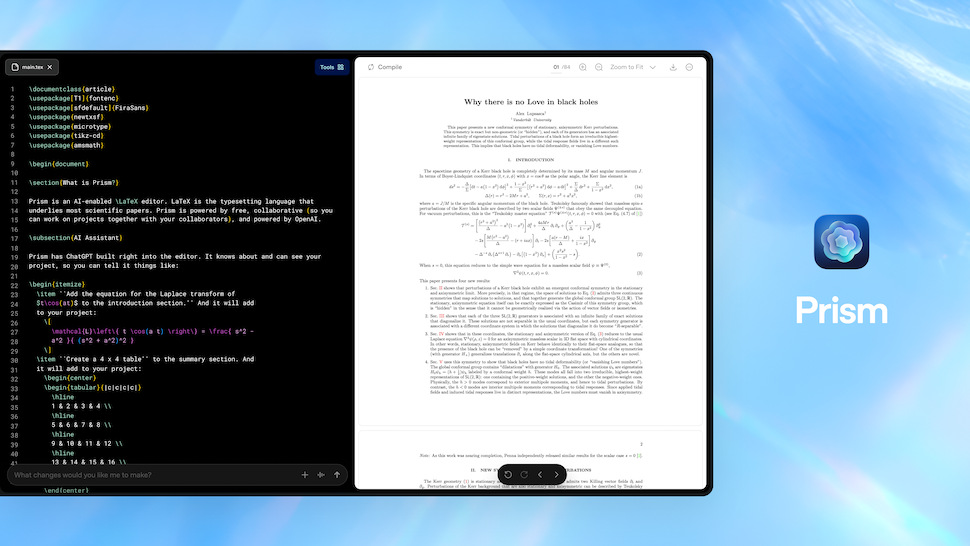 ‘We’re still early, but it’s clear that AI will play a meaningful role in how science advances’: OpenAI launches free Prism app for scientific research