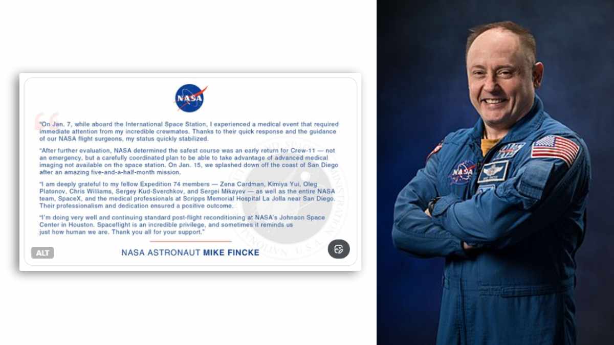 Crew-11 Astronaut Mike Fincke Whose Health Caused NASA’s First Medical Evac Opens Up: ‘Not An Emergency But…’