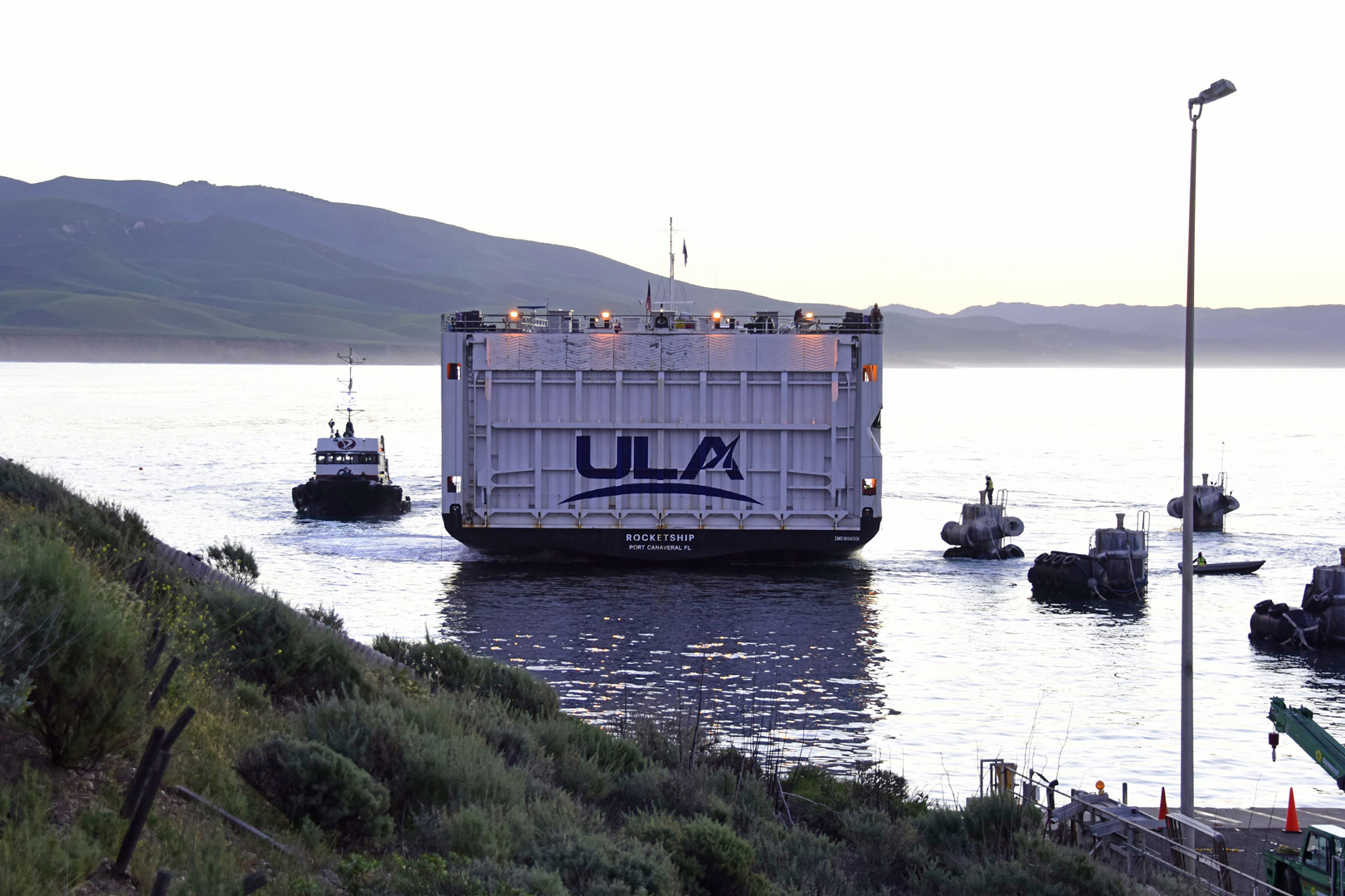 Ship Delivers 1st Vulcan Rocket Parts for Inaugural Vandenberg SFB Launch | Local News