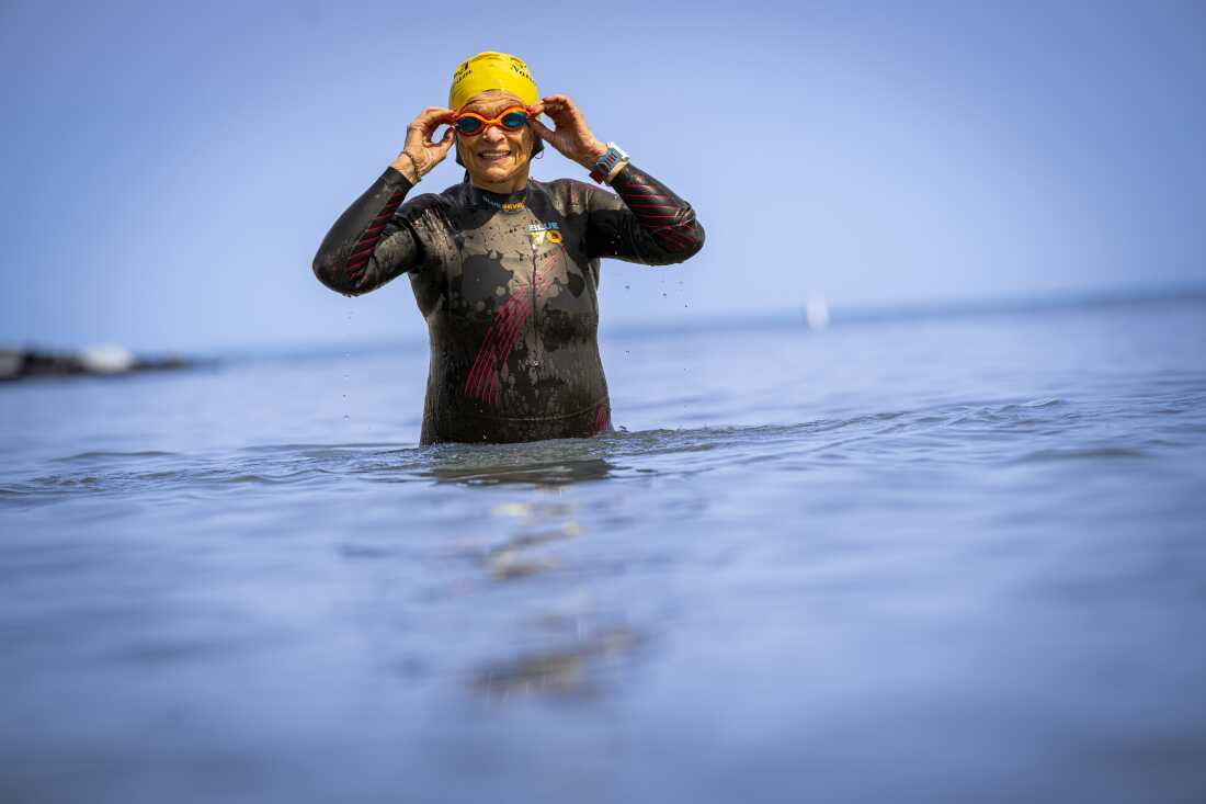 Here’s how this 87-year-old triathlete keeps her heart strong : NPR
