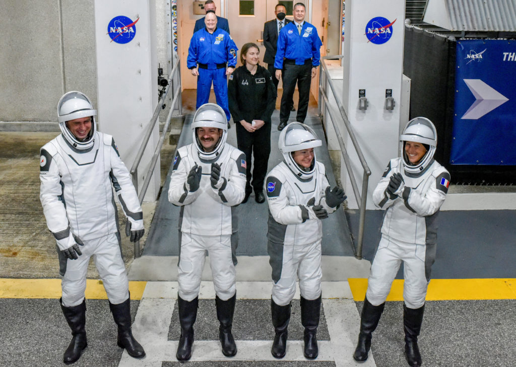 Four astronauts arrive at International Space Station to replace NASA crew