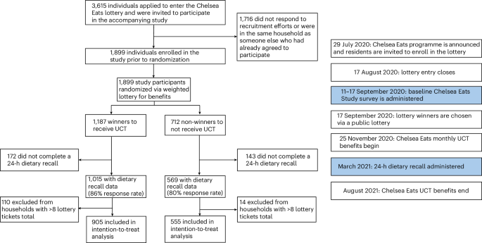 Randomized unconditional cash transfers improved diet quantity and quality in a low-income community in Massachusetts, USA
