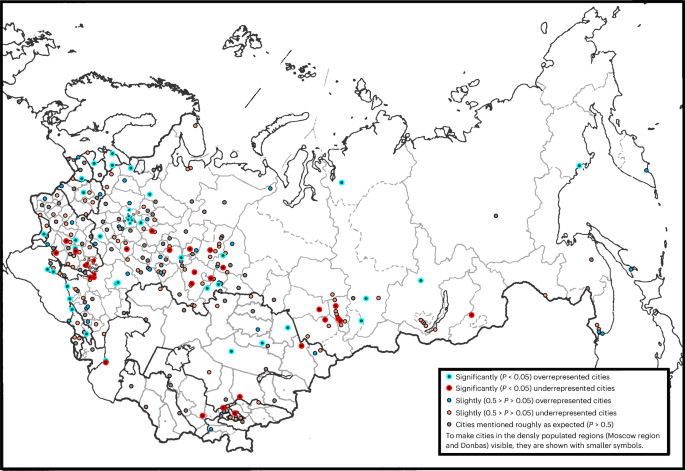 City representation in Soviet propaganda and geographical biases in cultural data