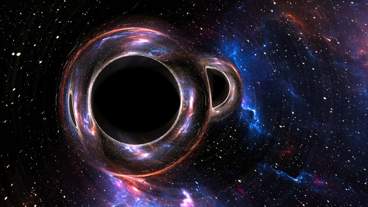 How much energy is released when supermassive black holes collide?