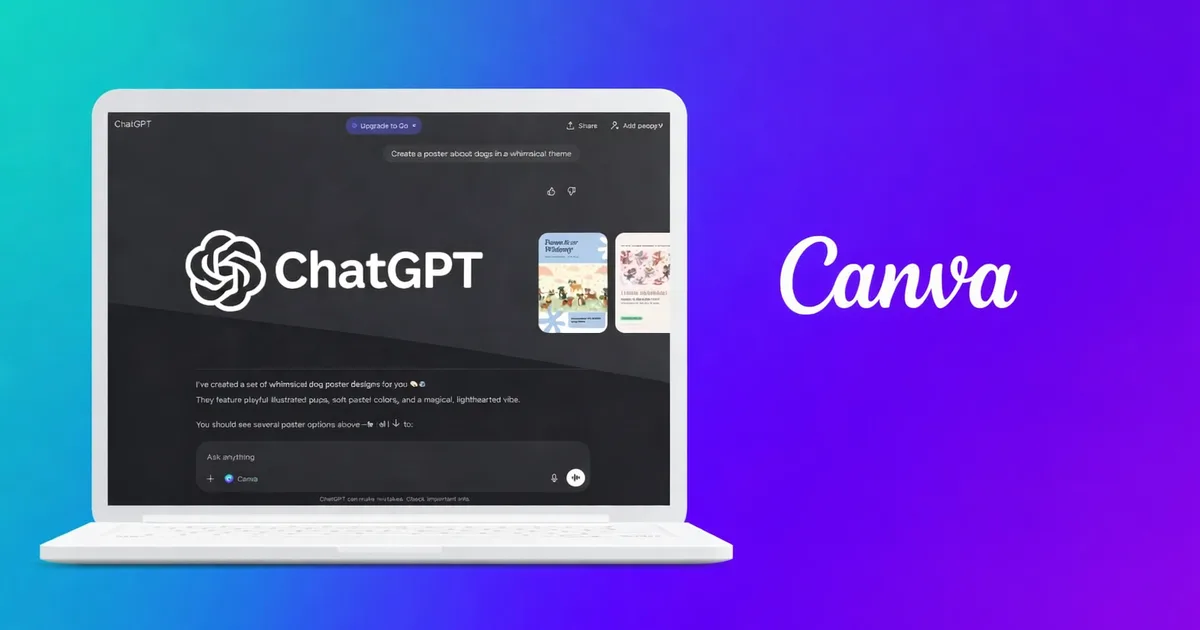 Canva now lets ChatGPT create designs that match your brand design and logo