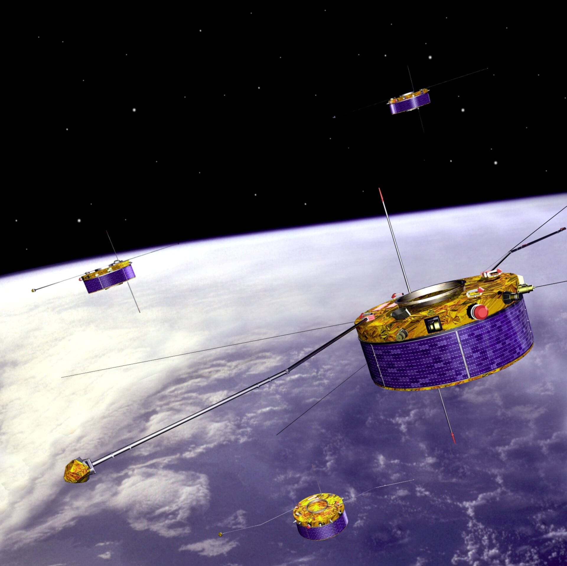 Moving satellites to meet a plane for rare reentry data