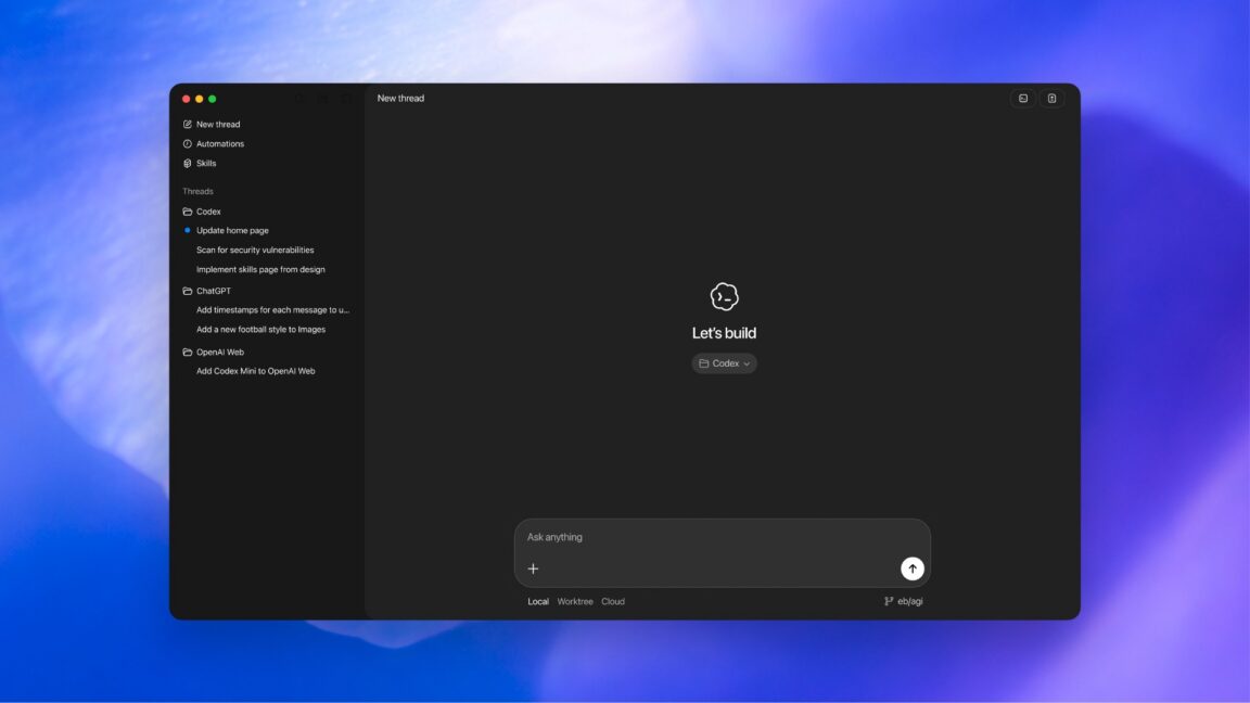 OpenAI picks up pace against Claude Code with new Codex desktop app