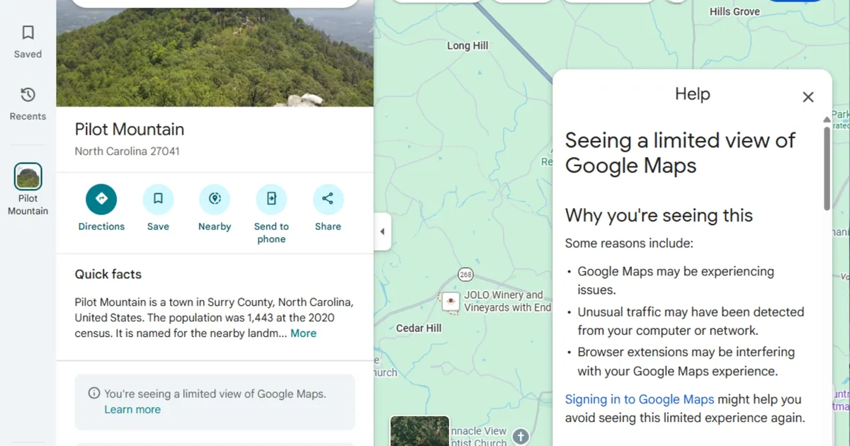 Google Maps tests hiding reviews and images unless you sign in