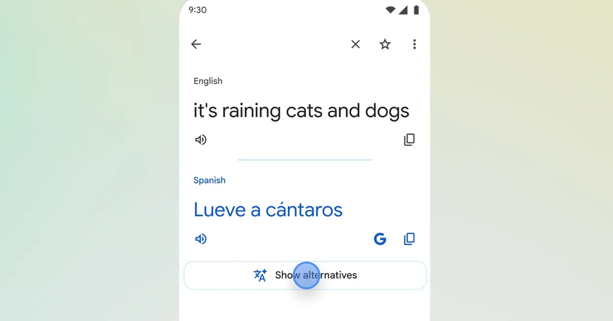 Google Translate can finally decode “raining cats and dogs”