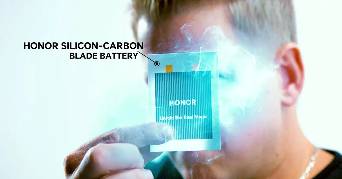 Honor teases its next-gen silicon-carbon battery that’s as thin as a playing card