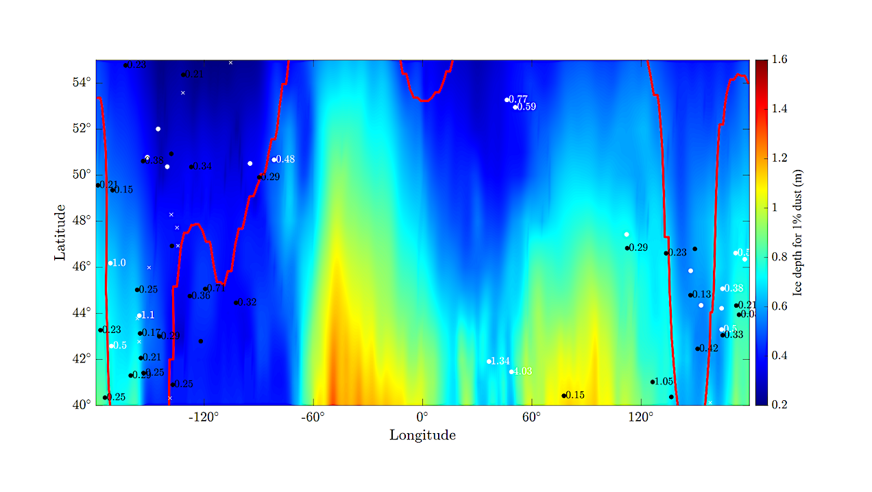 The Martian Mid-latitude Subsurface Ice Is The Remnant Of A Past Ice Sheet