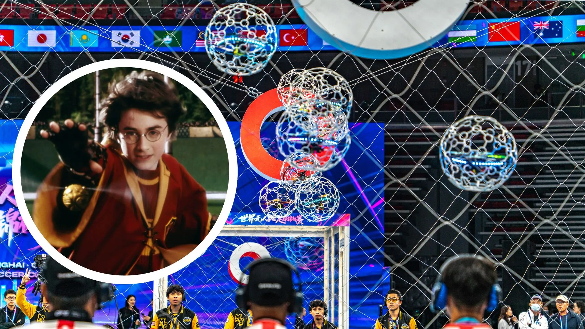 China hosts world’s largest ‘Quidditch’ drone soccer championship