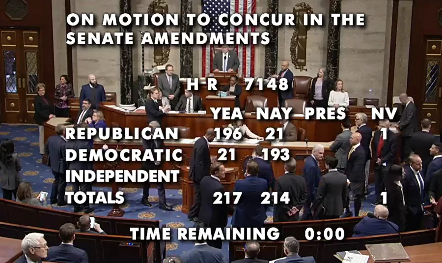 House Votes to End Partial Government Shutdown