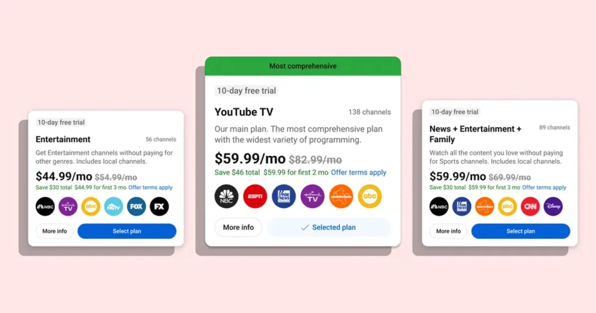 YouTube TV’s new bundles are here to help you lower your streaming bill