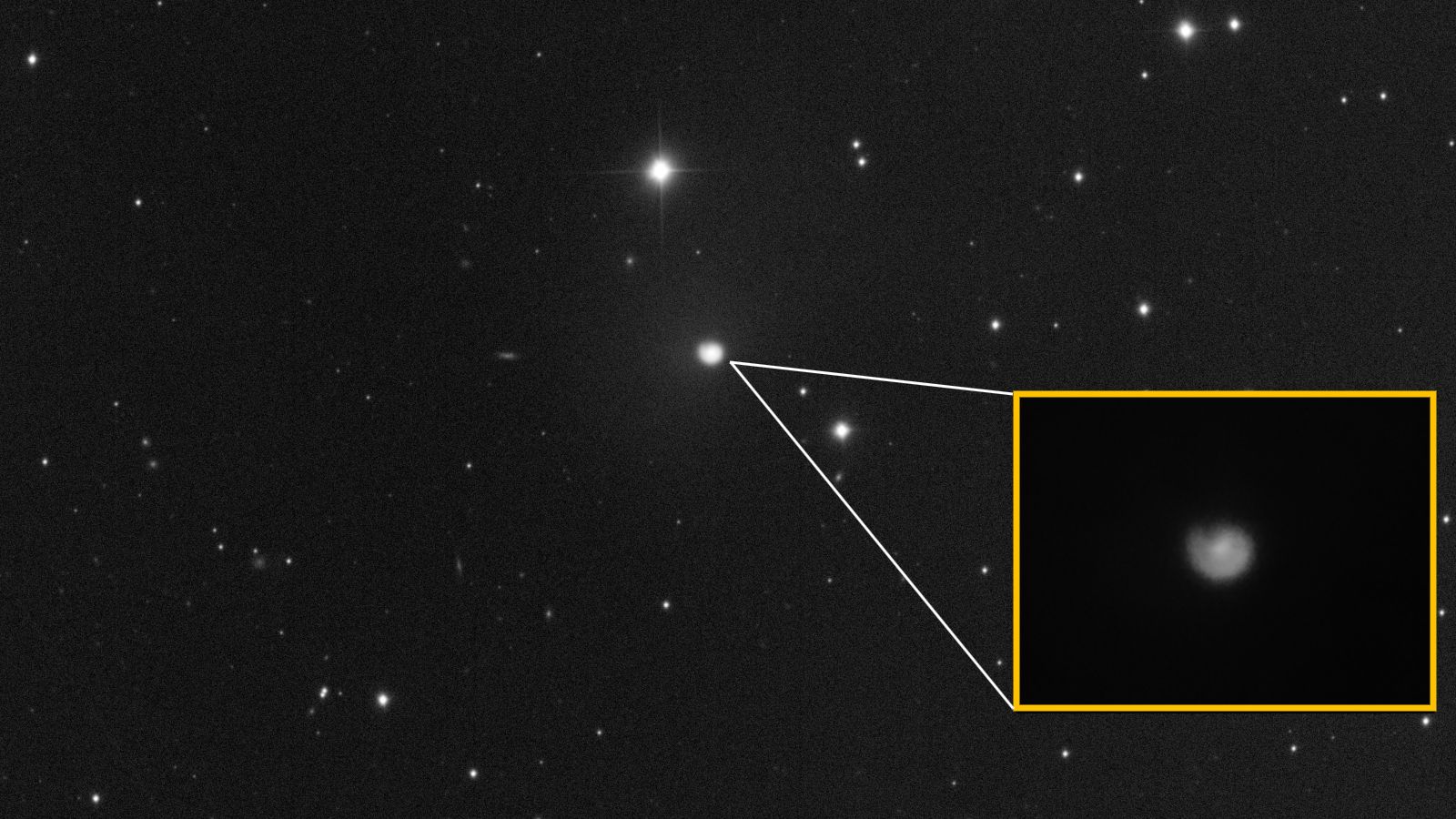 City-size, cold-volcano comet transforms into a glowing ‘snail shell’ after major explosive outburst