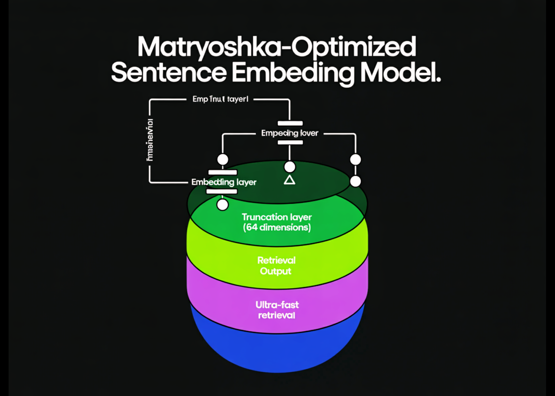 How to Build a Matryoshka-Optimized Sentence Embedding Model for Ultra-Fast Retrieval with 64-Dimension Truncation
