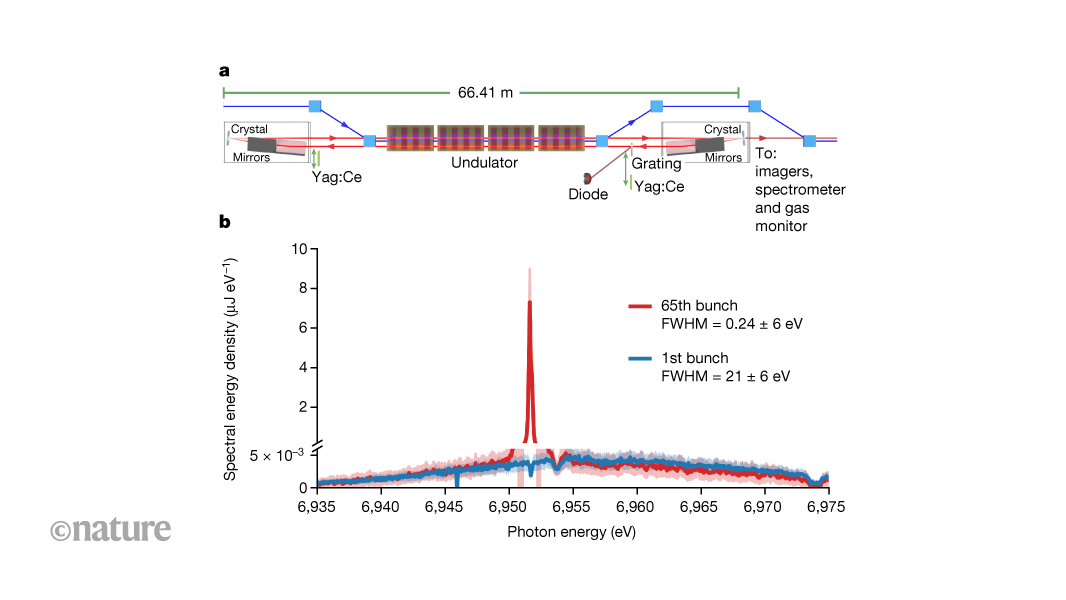 Amplified X-ray laser pulses achieved using mirror set-up
