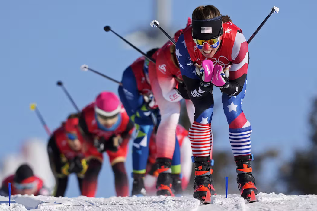What Olympic athletes see that viewers don’t: Machine-made snow makes ski racing faster and riskier – and it’s everywhere