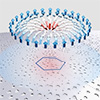 Twisted 2D layers reveal stable nanoscale magnetic structures