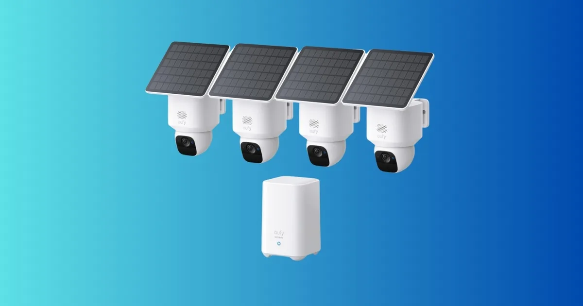 Four solar security cams for $299.99 is a serious home coverage deal