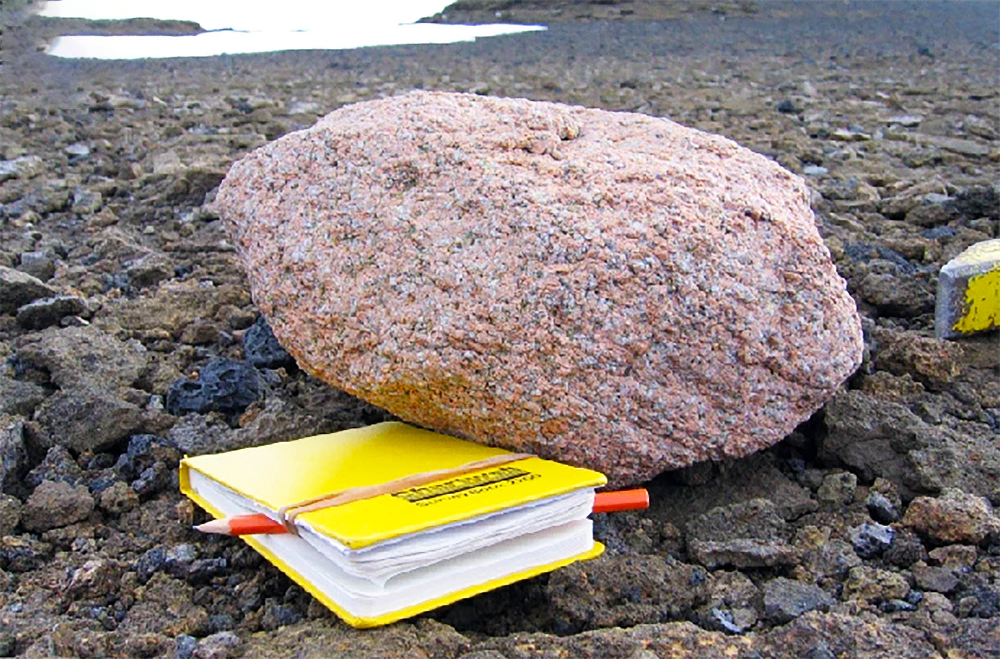 Pink rocks lead to the discovery of a massive structure in Antarctica