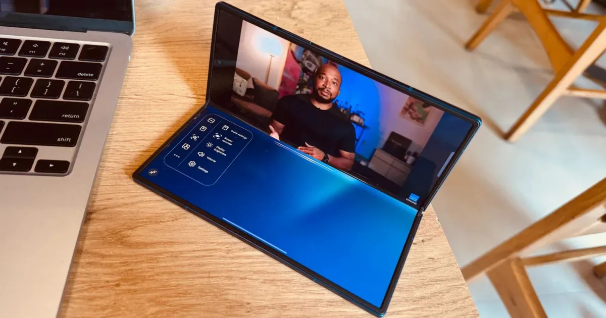 This could be our first look at Samsung’s upcoming wide foldable phone