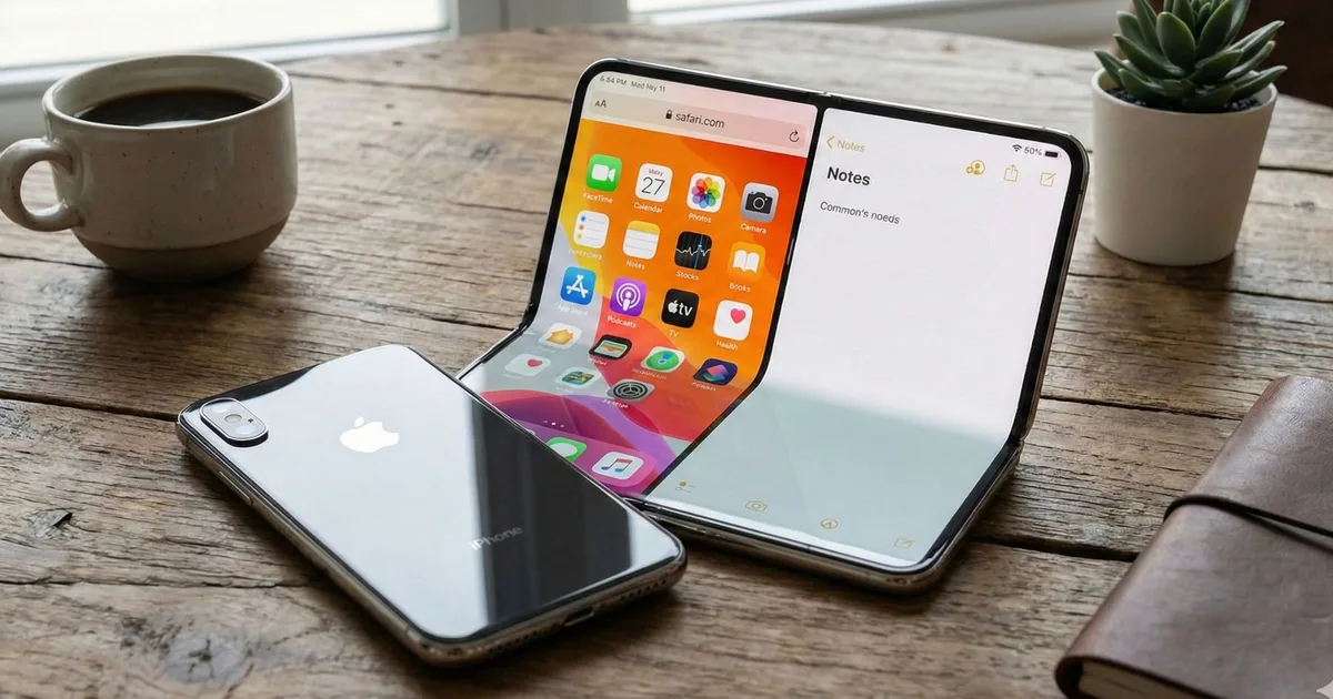 Foldable iPhone leak claims standout engineering and a design callback to iPhone X