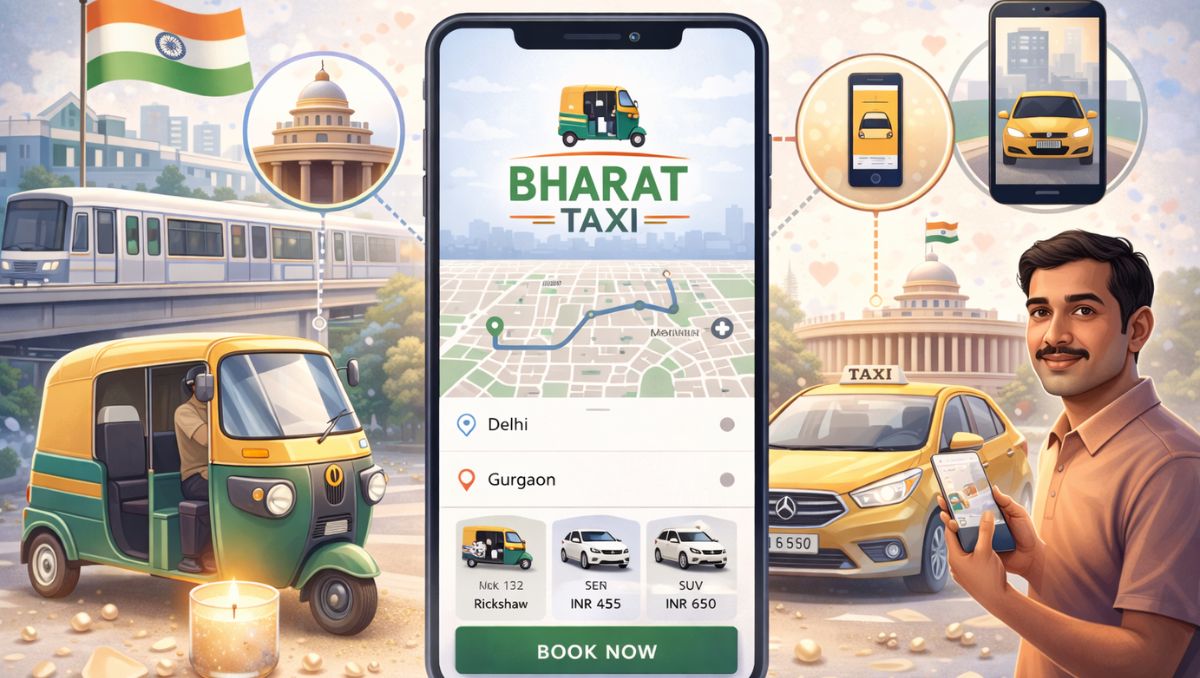 Government-Backed Bharat Taxi App Goes Live in India: Key Differences Explained