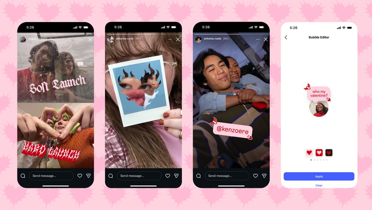 Valentine’s Day Special: Instagram Introduces Love-Themed Fonts and Stickers