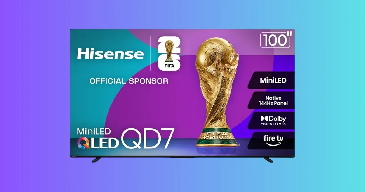 A 100-inch 144Hz Mini-LED TV under $1,400 is the kind of deal that makes you rearrange furniture