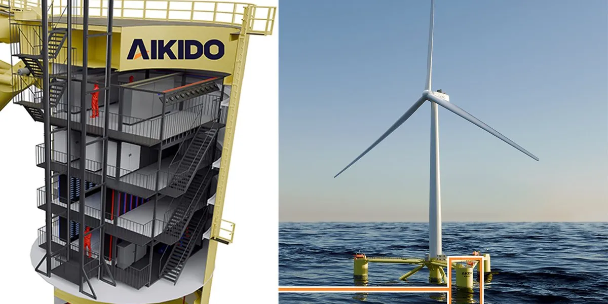 Floating Wind Turbines Host Data Centers Underwater