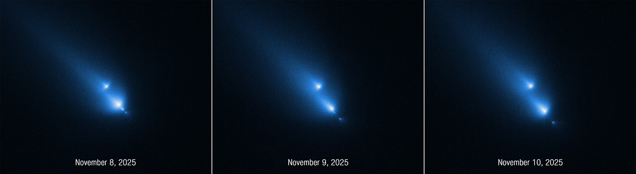 NASA’s Hubble Unexpectedly Catches Comet Breaking Up