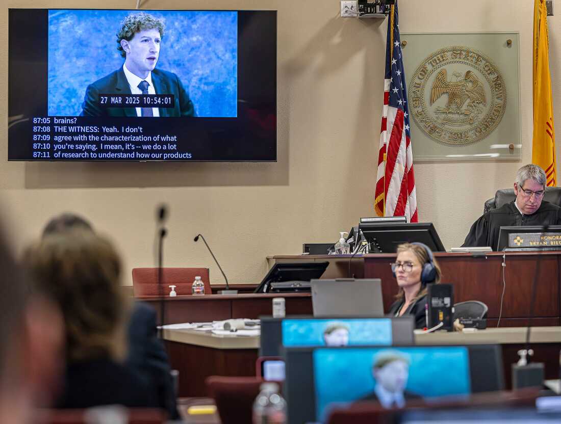 New Mexico jury says Meta harms children’s mental health and safety, violating state law : NPR