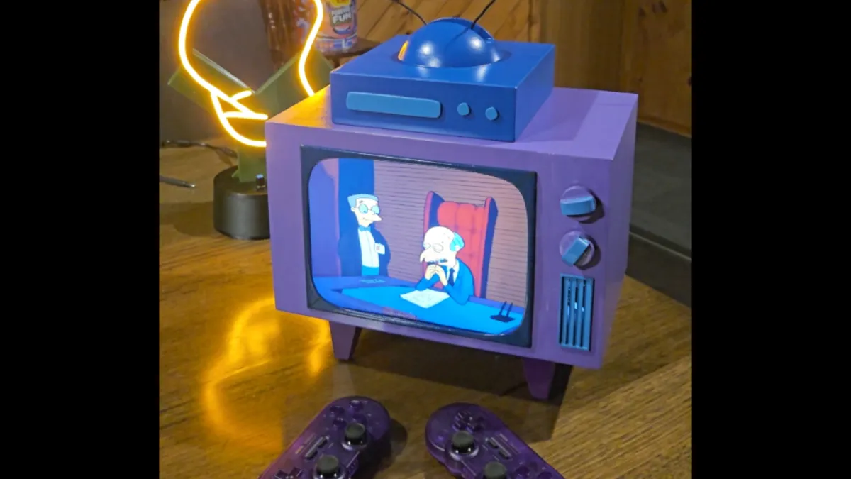 3D-printed TV from ‘The Simpsons’ plays actual episodes