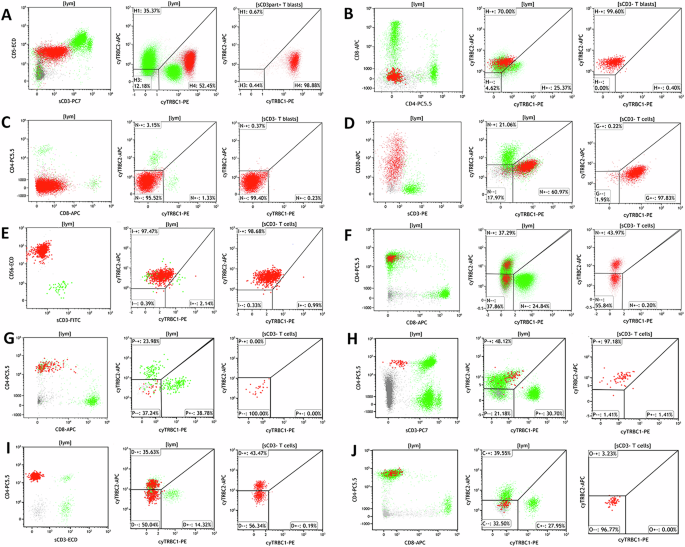Utility of dual assessment of cyTRBC1 and cyTRBC2 by flow cytometry for identifying clonality in sCD3-negative to dimly expressing T cells