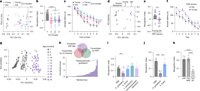 Intestinal interoceptive dysfunction drives age-associated cognitive decline