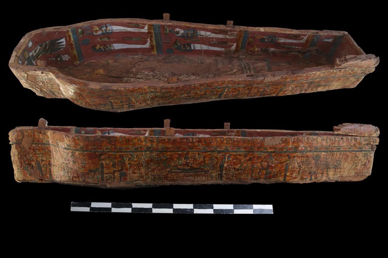 Painted coffins of the “Amun Singers” discovered in Luxor