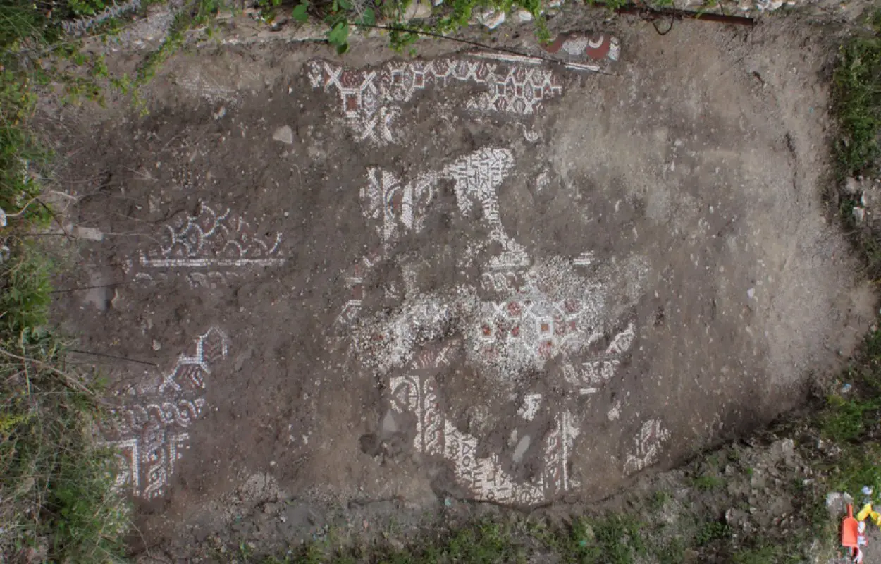 Mosaic floors from early Christian basilicas identified in Berat, Albania