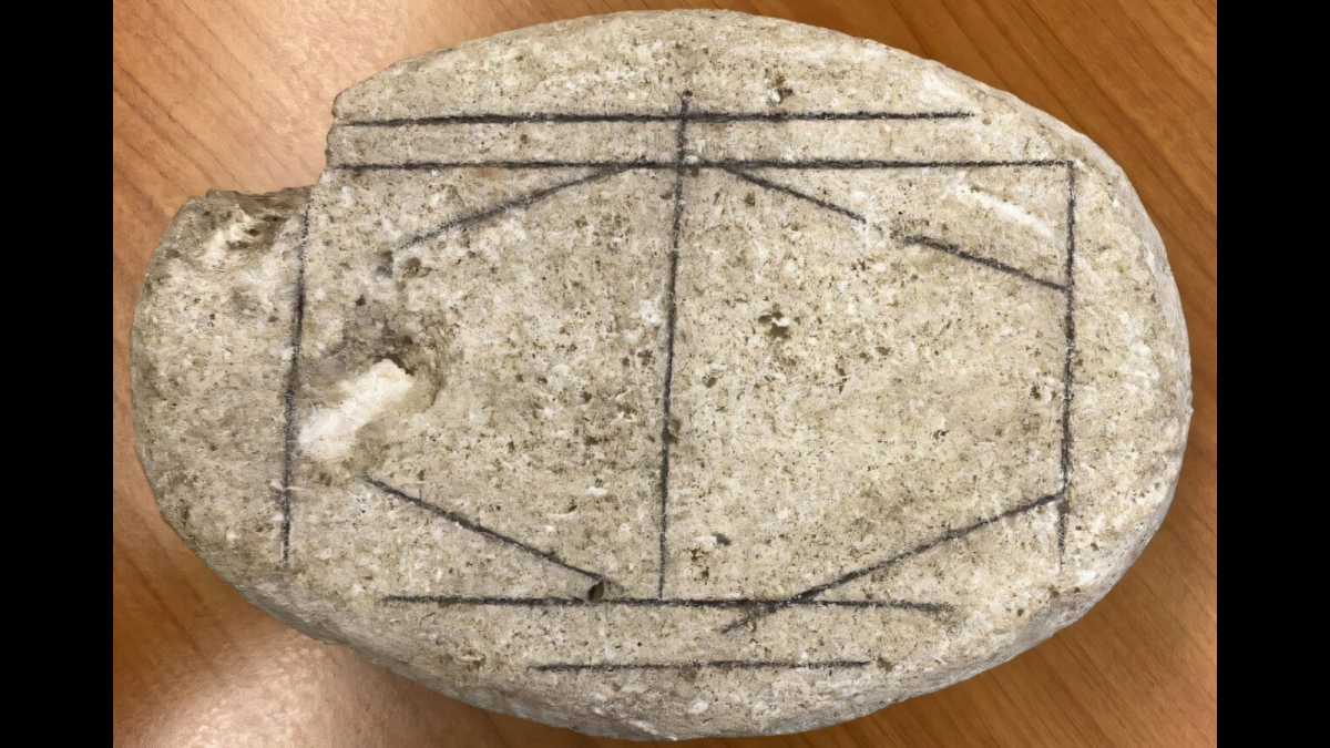 Mystery stone is actually ancient Roman board game