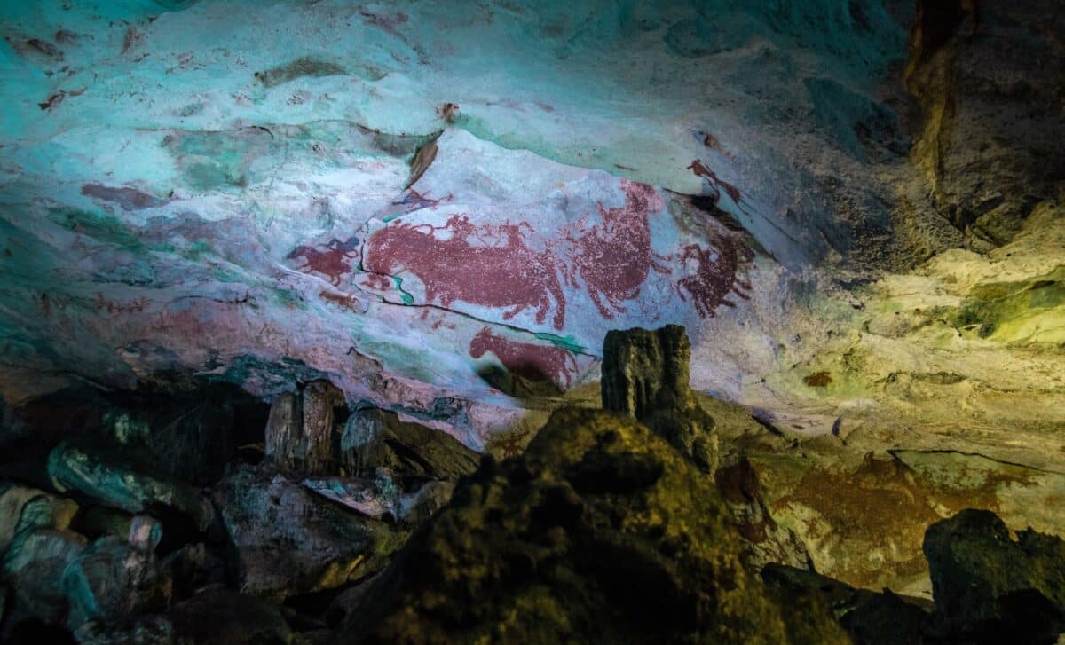 Scientists Discover Rock Paintings in a Cave Revealing Strange Creatures from a Time Long Before Humans