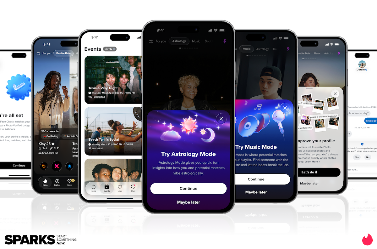 Tinder tries to lure people back to online dating with IRL events, virtual speed dating
