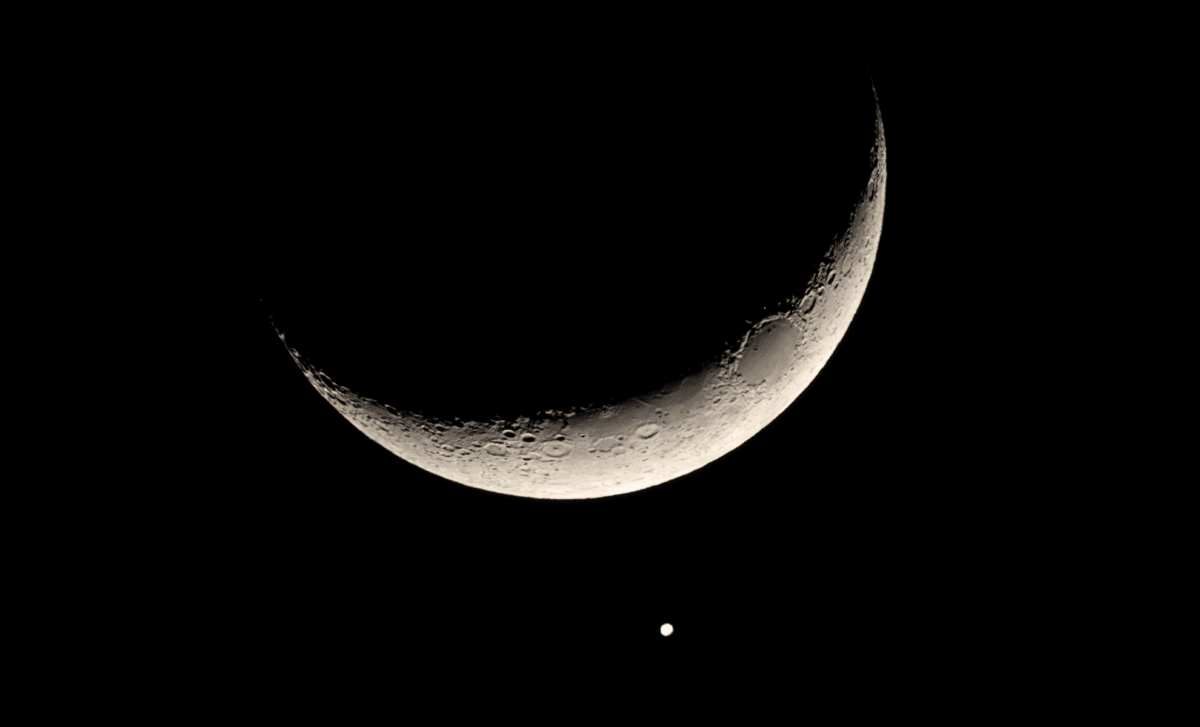 Witness One of the Youngest Moons of the Year with Venus Tonight!